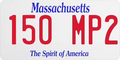 MA license plate 150MP2