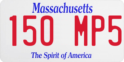 MA license plate 150MP5