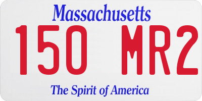 MA license plate 150MR2