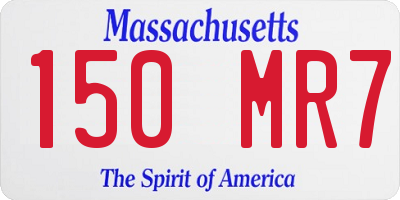 MA license plate 150MR7