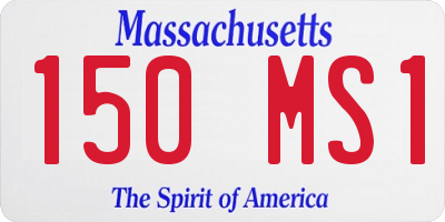 MA license plate 150MS1