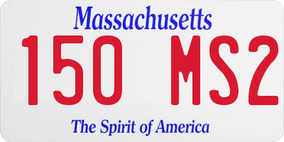 MA license plate 150MS2