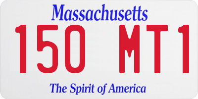 MA license plate 150MT1