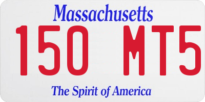 MA license plate 150MT5