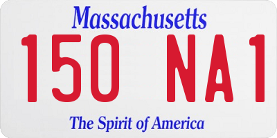 MA license plate 150NA1
