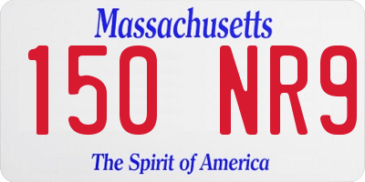 MA license plate 150NR9