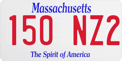 MA license plate 150NZ2