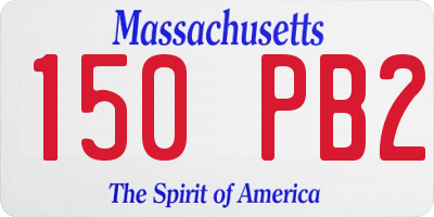 MA license plate 150PB2
