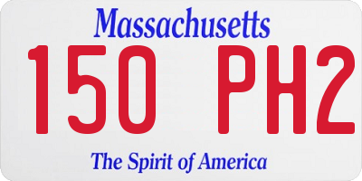 MA license plate 150PH2