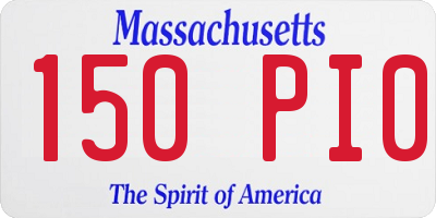 MA license plate 150PI0
