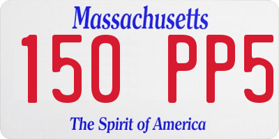 MA license plate 150PP5