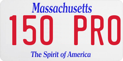 MA license plate 150PR0