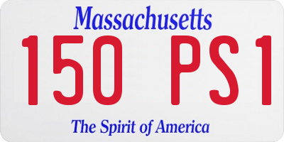 MA license plate 150PS1