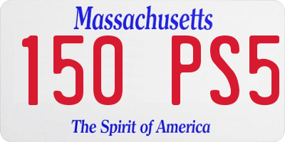 MA license plate 150PS5