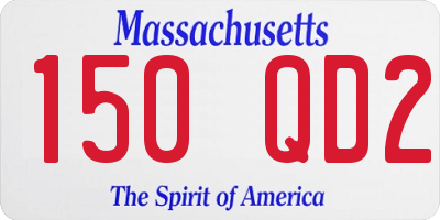 MA license plate 150QD2