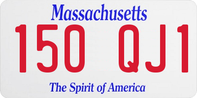 MA license plate 150QJ1