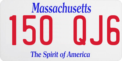 MA license plate 150QJ6
