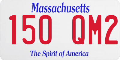 MA license plate 150QM2