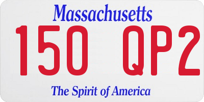 MA license plate 150QP2