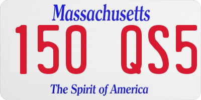MA license plate 150QS5