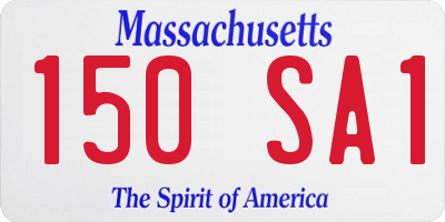 MA license plate 150SA1