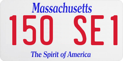 MA license plate 150SE1