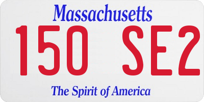 MA license plate 150SE2