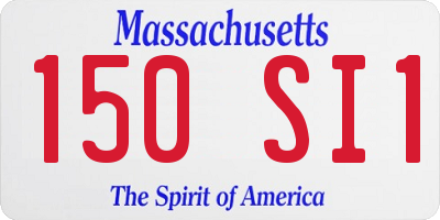 MA license plate 150SI1