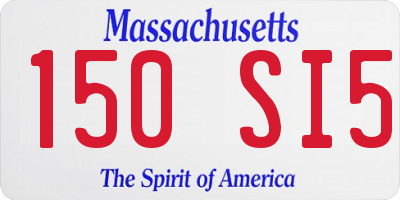 MA license plate 150SI5