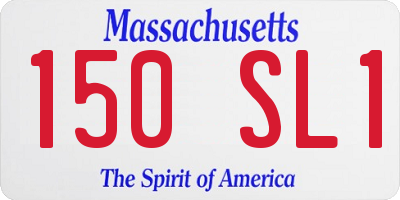 MA license plate 150SL1