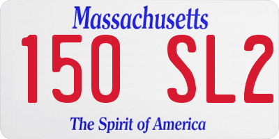 MA license plate 150SL2