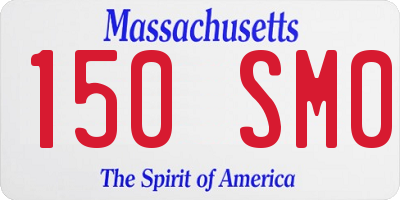 MA license plate 150SM0