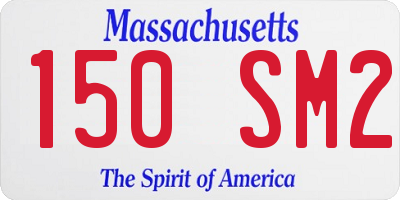 MA license plate 150SM2
