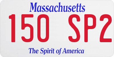MA license plate 150SP2