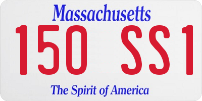 MA license plate 150SS1