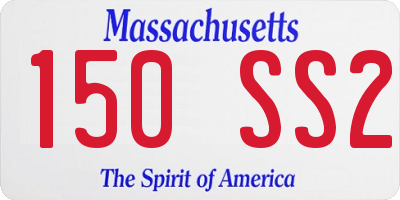 MA license plate 150SS2