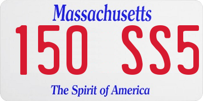 MA license plate 150SS5