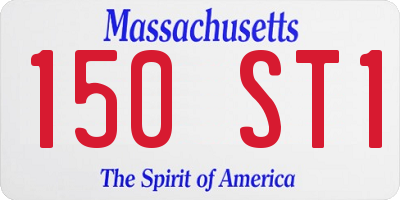 MA license plate 150ST1