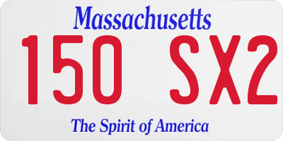 MA license plate 150SX2