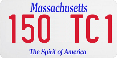 MA license plate 150TC1