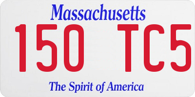 MA license plate 150TC5