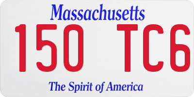 MA license plate 150TC6