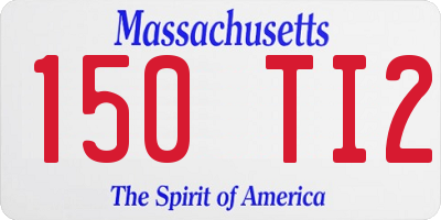 MA license plate 150TI2
