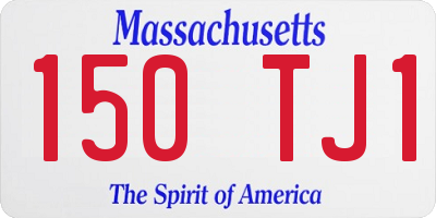 MA license plate 150TJ1