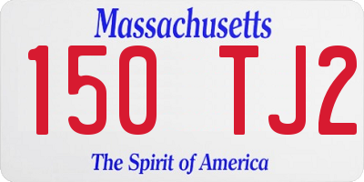 MA license plate 150TJ2