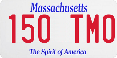 MA license plate 150TM0