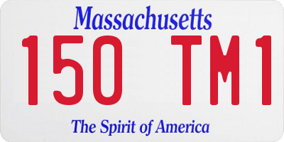 MA license plate 150TM1