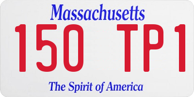 MA license plate 150TP1
