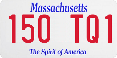 MA license plate 150TQ1