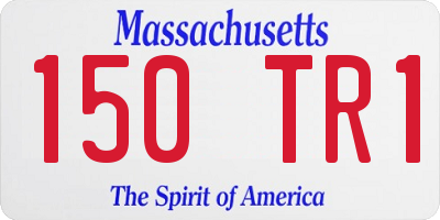 MA license plate 150TR1